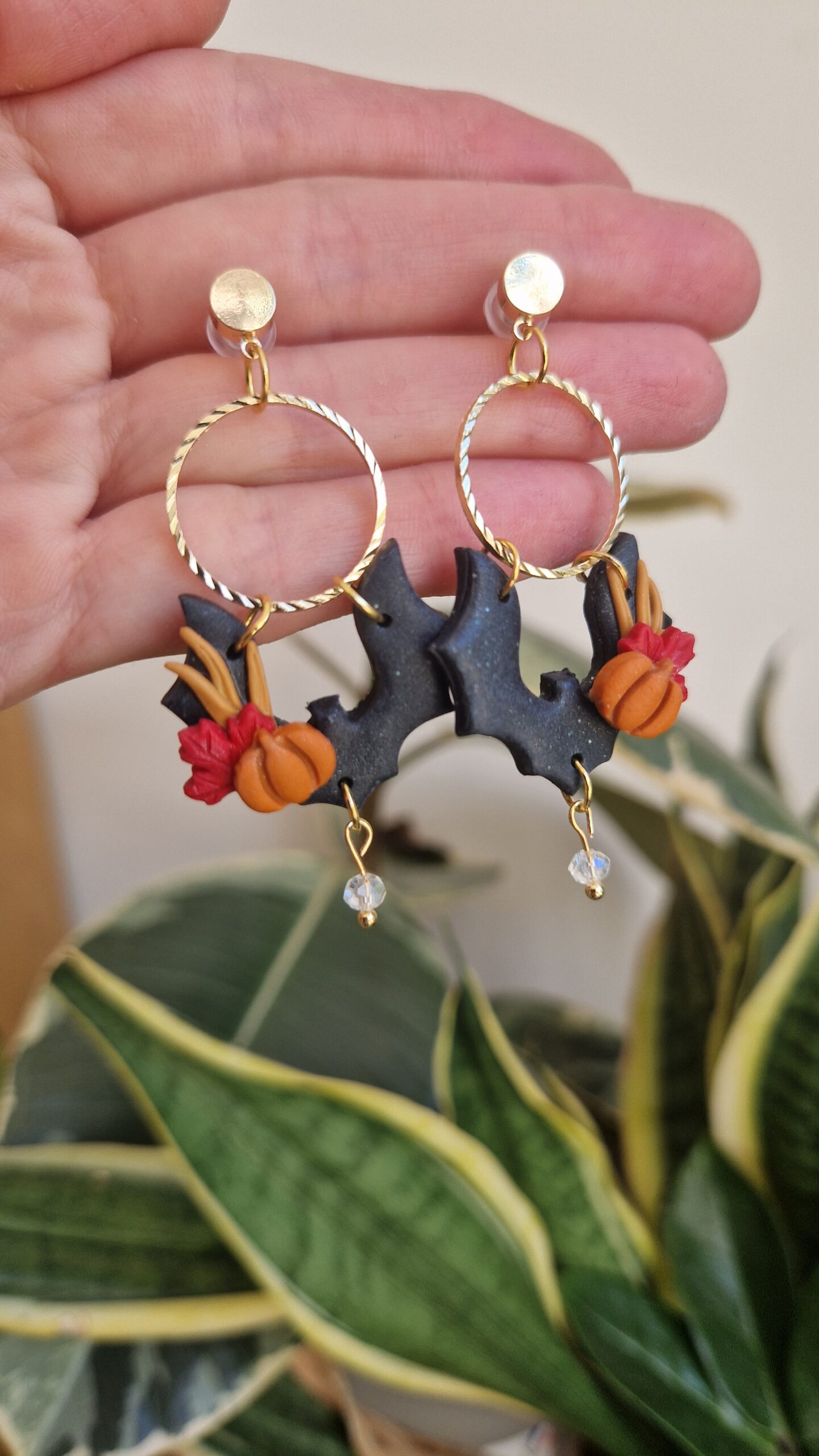 Boucles d'oreille chauve souris or 18k – Image 7