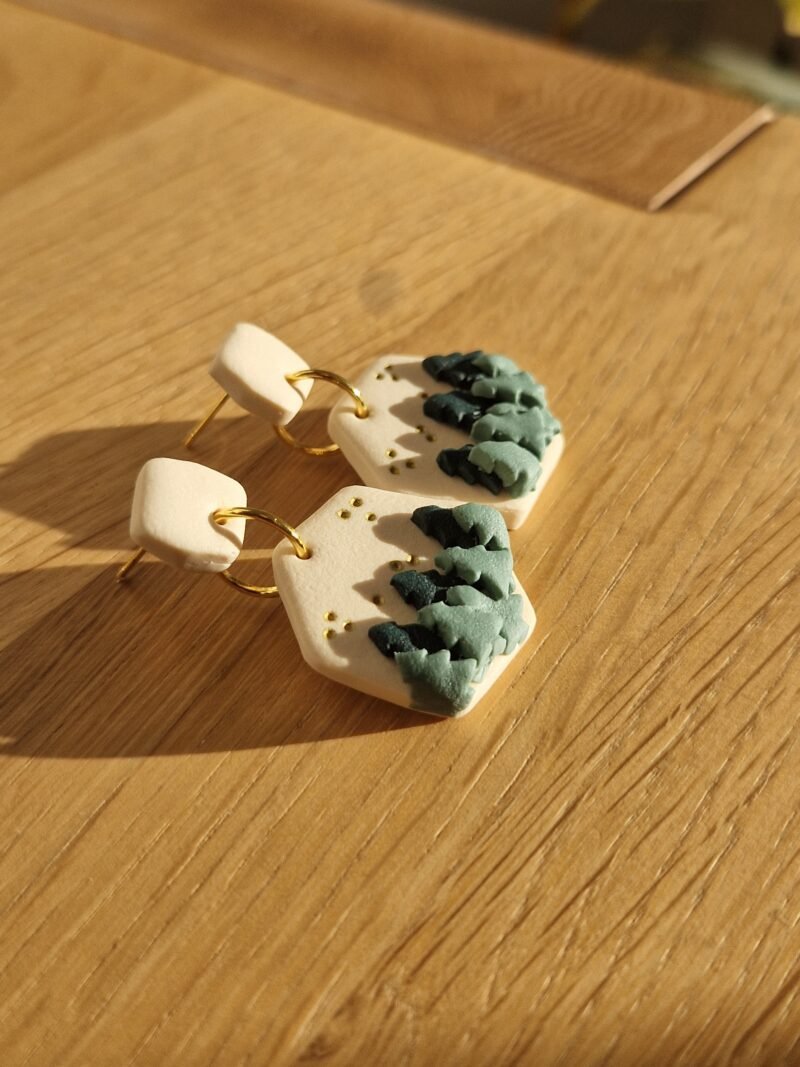 boucles d'oreilles Forêt de Sapins – Image 5