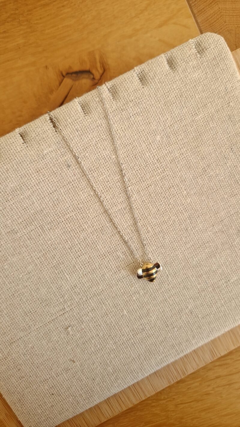 collier en Argent pendentif Abeille – Image 6